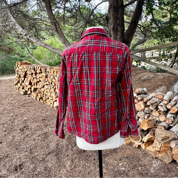 Classic LL Bean Women’s Red Flannel Shirt - XS - Picture 5 of 7